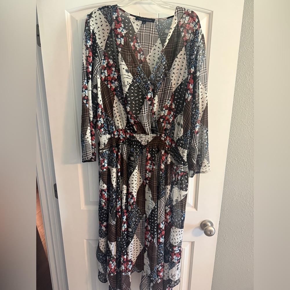 Tommy Hilfiger 2x sheer handkerchief dress
